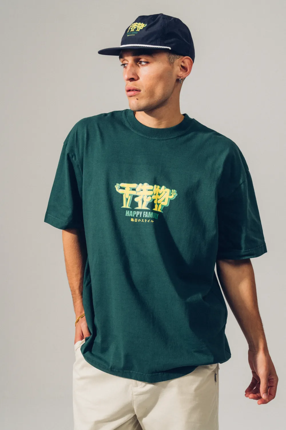 A Thousand Futures 'Happy Family' Tee - Forest