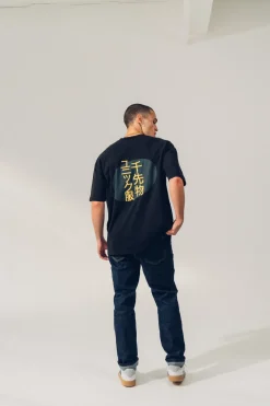 A Thousand Futures 'Kyoto' Embroidered Tee - Black