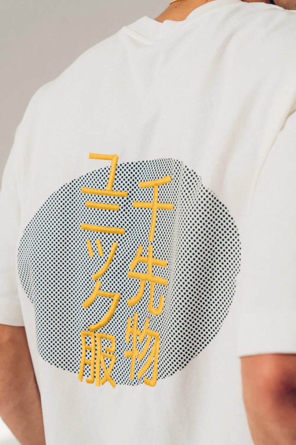 A Thousand Futures 'Kyoto' Embroidered Tee - White