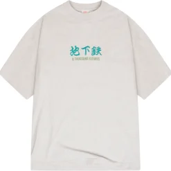 A Thousand Futures 'Logo' Embroidered Tee - Ash