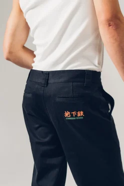 A Thousand Futures 'Lucky' Work Trouser - Black