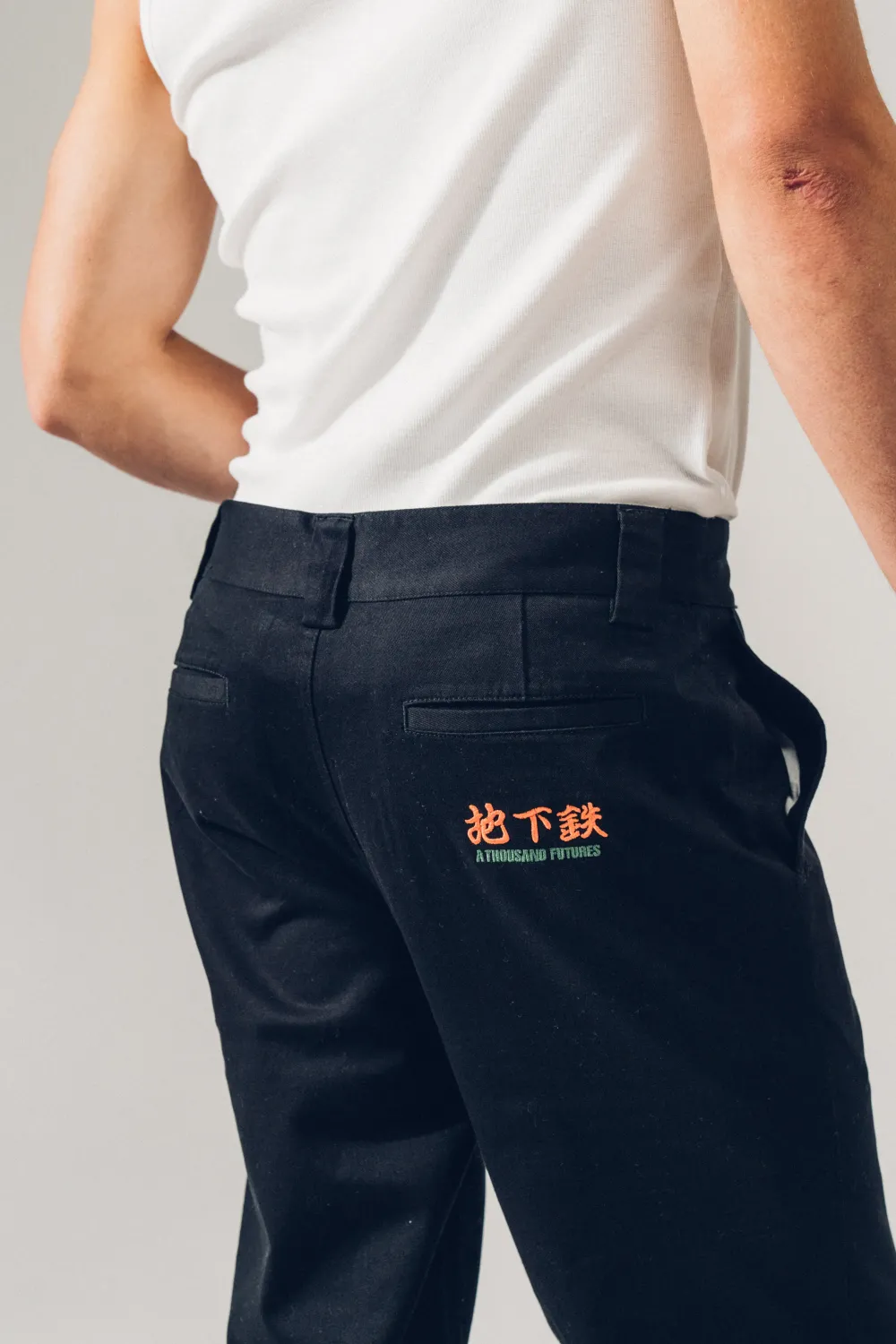 A Thousand Futures 'Lucky' Work Trouser - Black