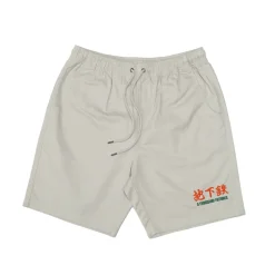 A Thousand Futures 'Lucky' Canvas Twill Shorts - Bone