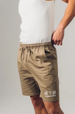 A Thousand Futures 'Lucky' Canvas Twill Shorts - Army