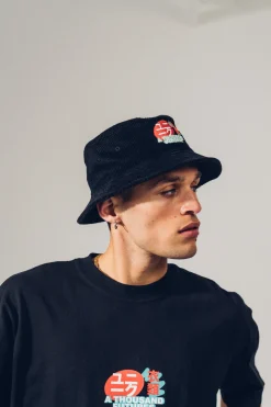 A Thousand Futures 'Lucky' Cord Bucket Hat - Black