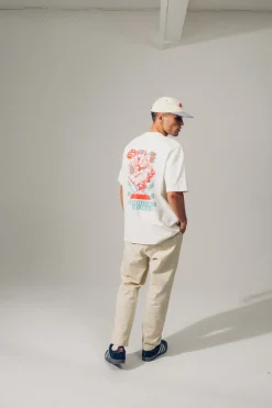 A Thousand Futures 'Lucky Cat' Tee - Vintage White