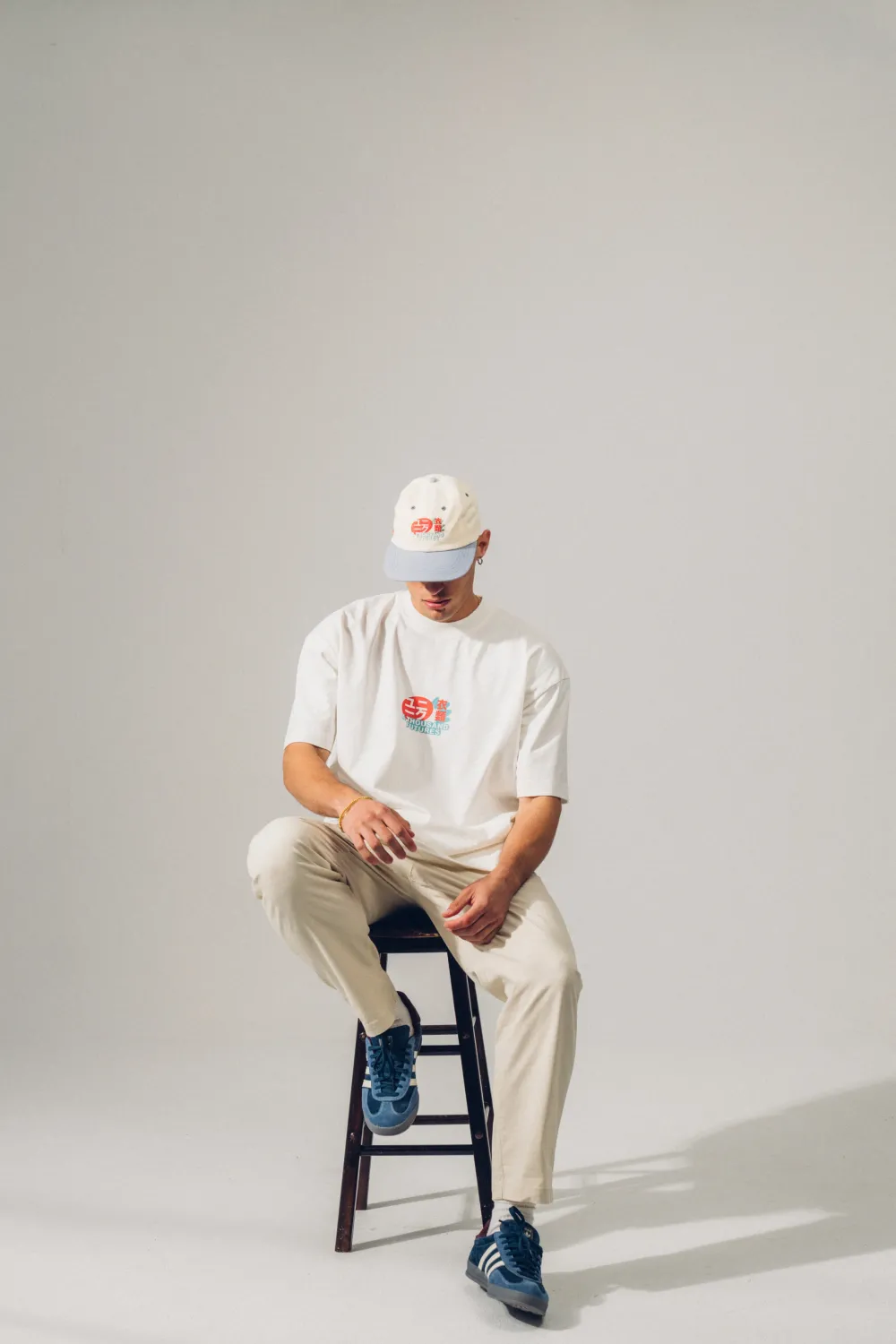 A Thousand Futures 'Lucky Cat' Tee - Vintage White