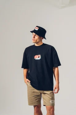 A Thousand Futures 'Lucky Cat' Tee - Black