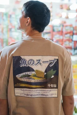 A Thousand Futures 'Miso' Tee - Stone