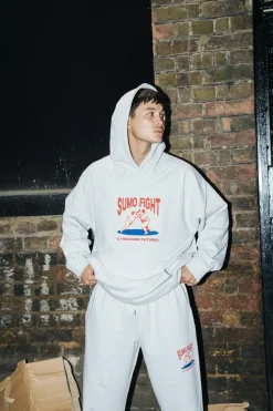A Thousand Futures 'Sumo Fight' Hoodie & Jogger Set - Ash