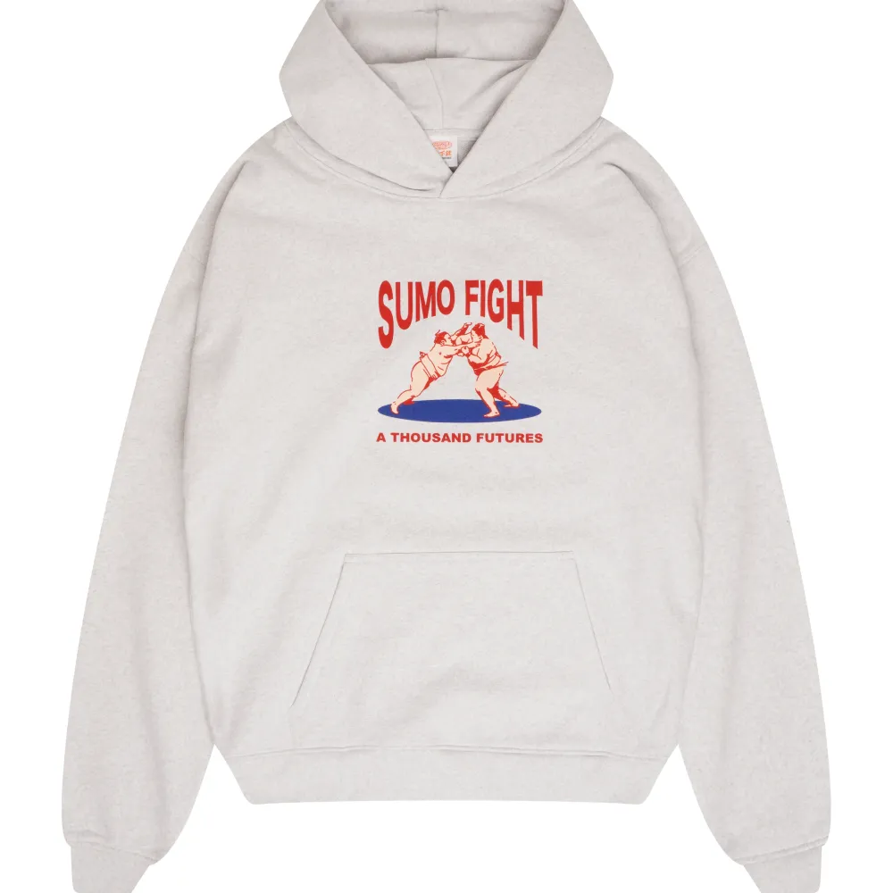 A Thousand Futures 'Sumo Fight' Hoodie - Ash