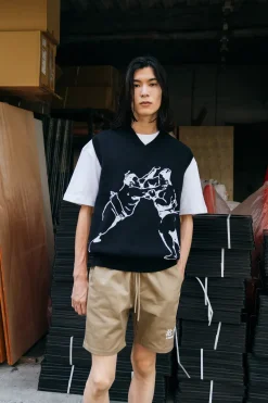 A Thousand Futures 'Sumo' Knit Vest - Black