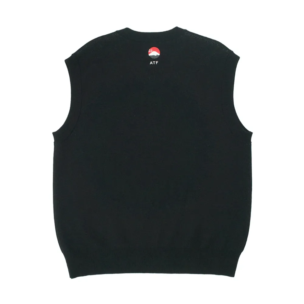 A Thousand Futures 'Sumo' Knit Vest - Black