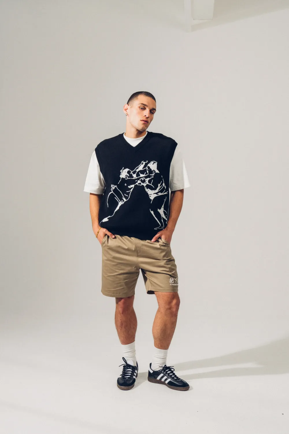 A Thousand Futures 'Sumo' Knit Vest - Black