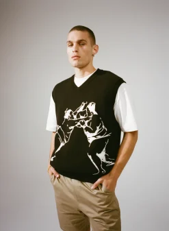 A Thousand Futures 'Sumo' Knit Vest - Black
