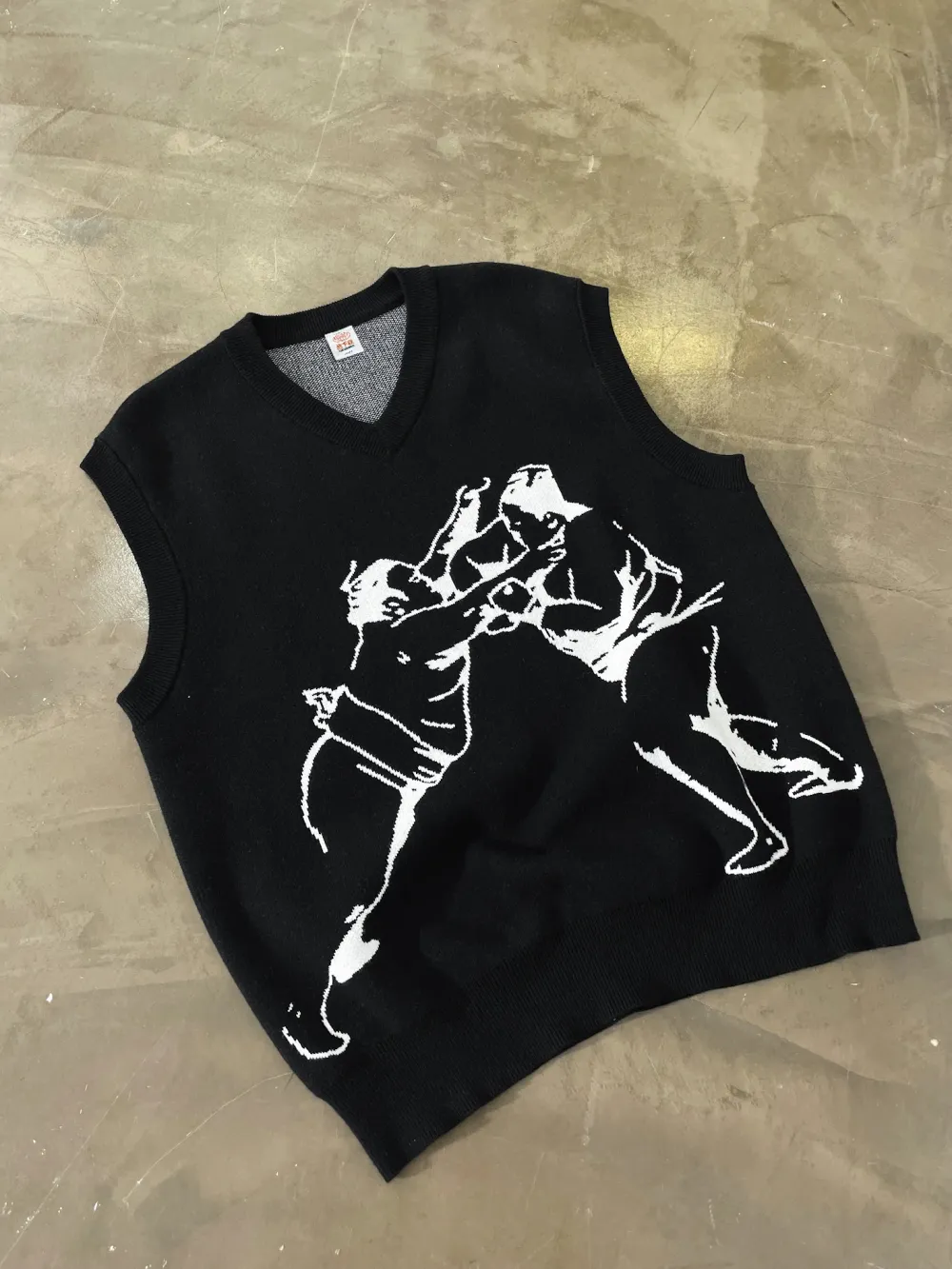 A Thousand Futures 'Sumo' Knit Vest - Black