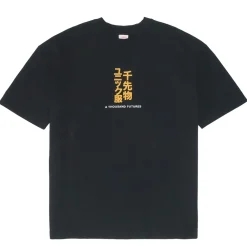 A Thousand Futures 'Tokyo' Embroidered Tee - Black