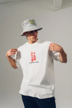 A Thousand Futures 'Tokyo' Embroidered Tee - White