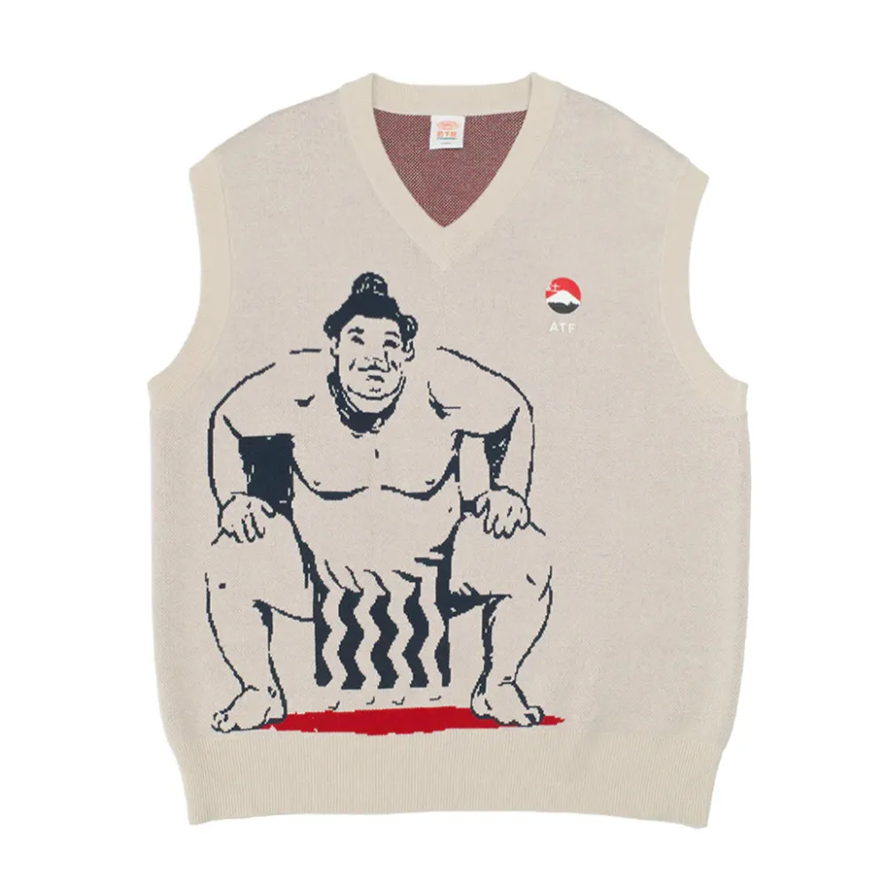 A Thousand Futures 'Tradition' Knit Vest - Beige