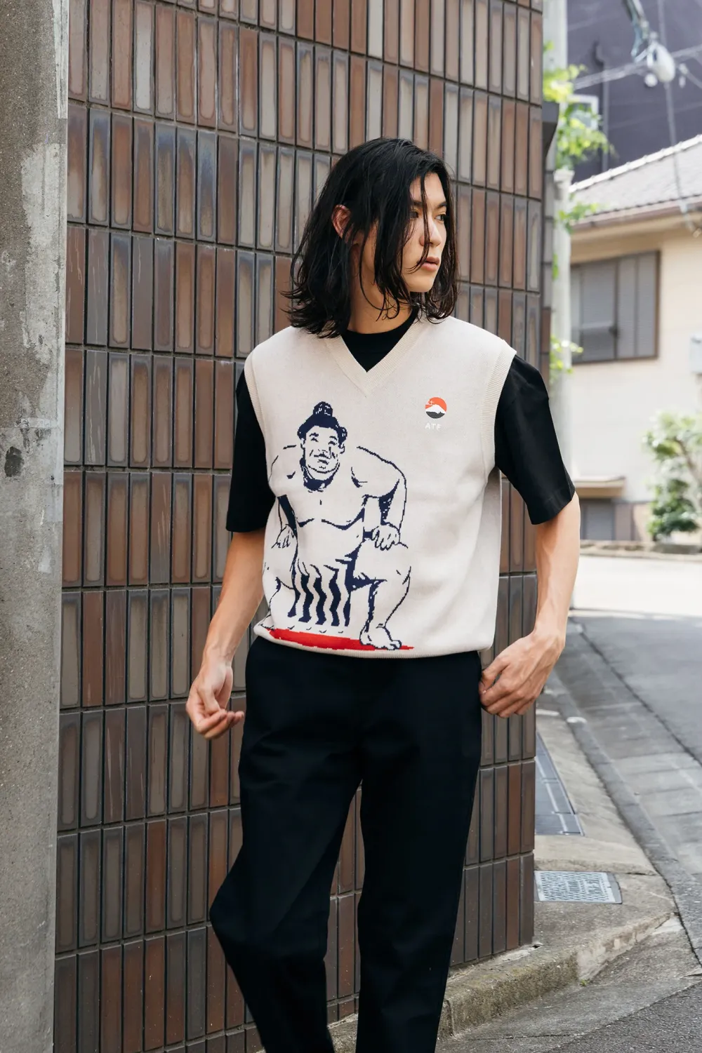 A Thousand Futures 'Tradition' Knit Vest - Beige