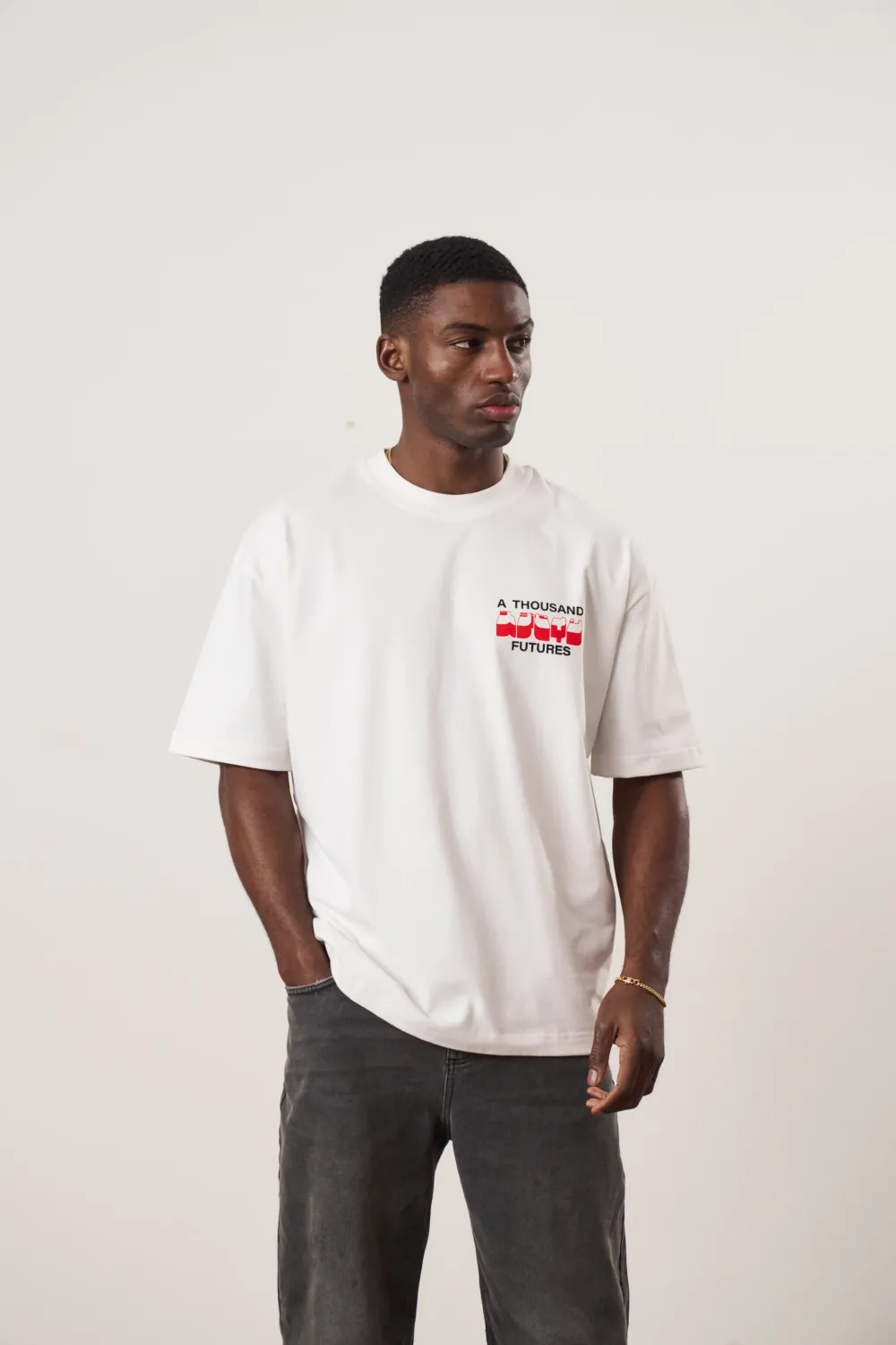 A Thousand Futures x GK 'Apple' Tee - White
