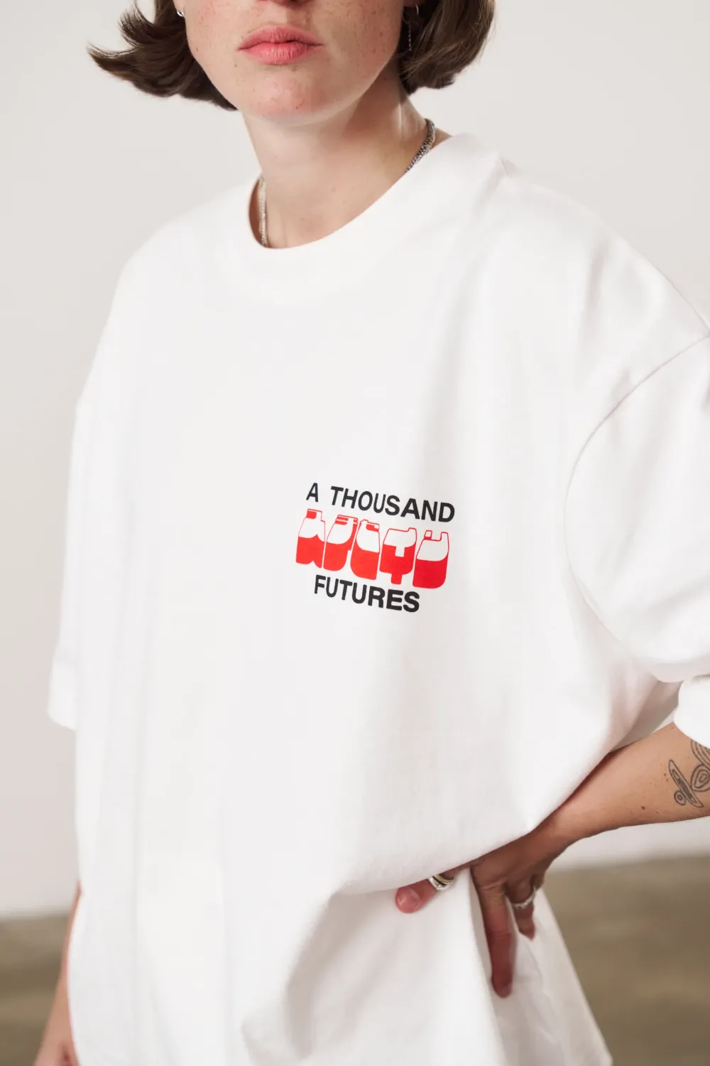 A Thousand Futures x GK 'Apple' Tee - White