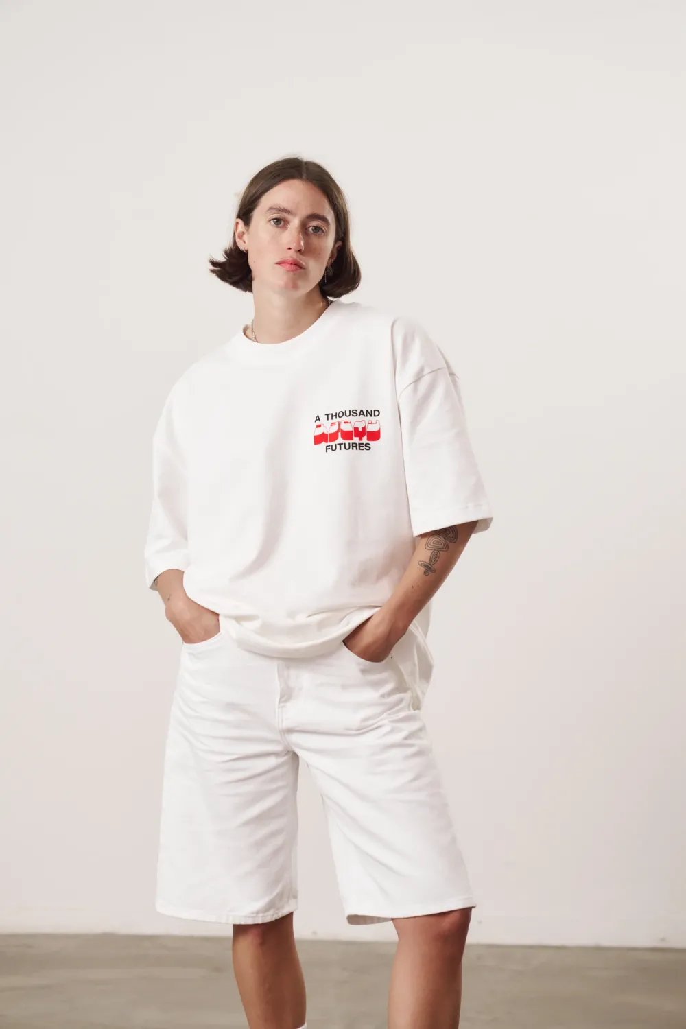 A Thousand Futures x GK 'Apple' Tee - White