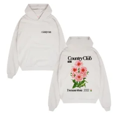 A Thousand Futures x GK 'Country Club' Vintage Washed Hoodie - Ash Grey
