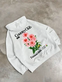 A Thousand Futures x GK 'Country Club' Vintage Washed Hoodie - Ash Grey
