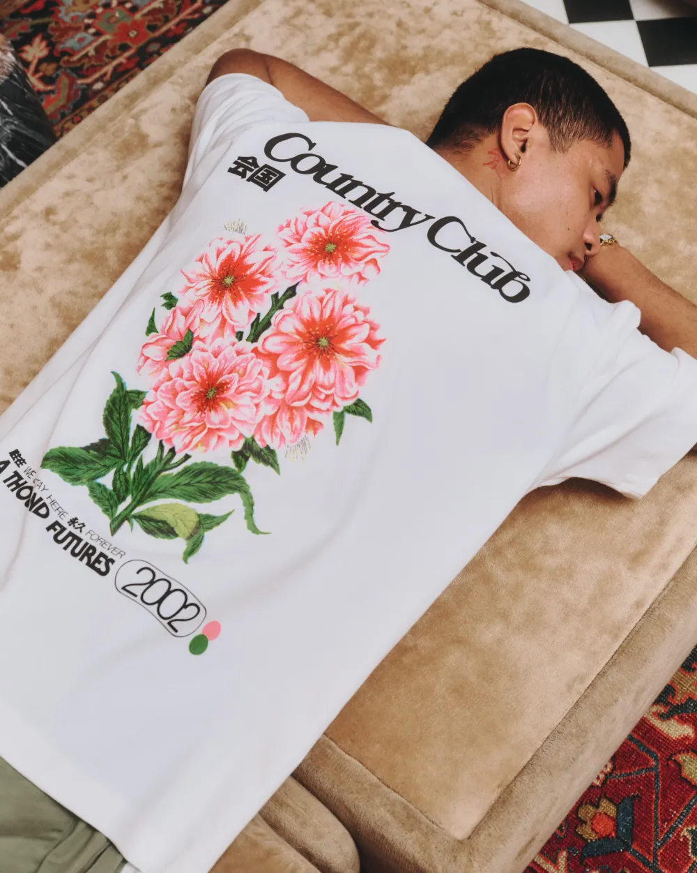 A Thousand Futures x GK 'Country Club' Tee - Off-White