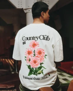 A Thousand Futures x GK 'Country Club' Tee - Ash Grey