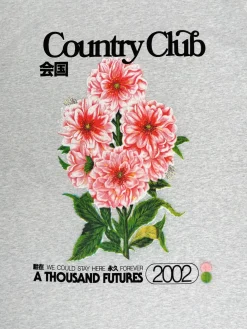 A Thousand Futures x GK 'Country Club' Tee - Ash Grey