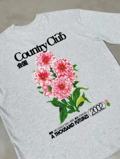 A Thousand Futures x GK 'Country Club' Tee - Ash Grey