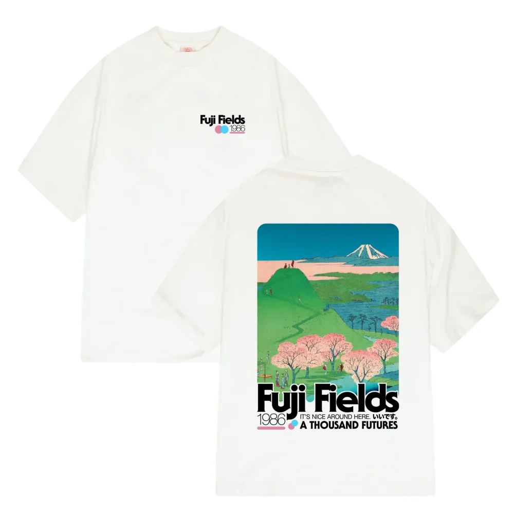 A Thousand Futures x GK 'Fuji Fields' Tee - White