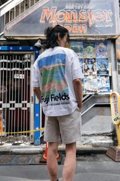 A Thousand Futures x GK 'Fuji Fields' Tee - White
