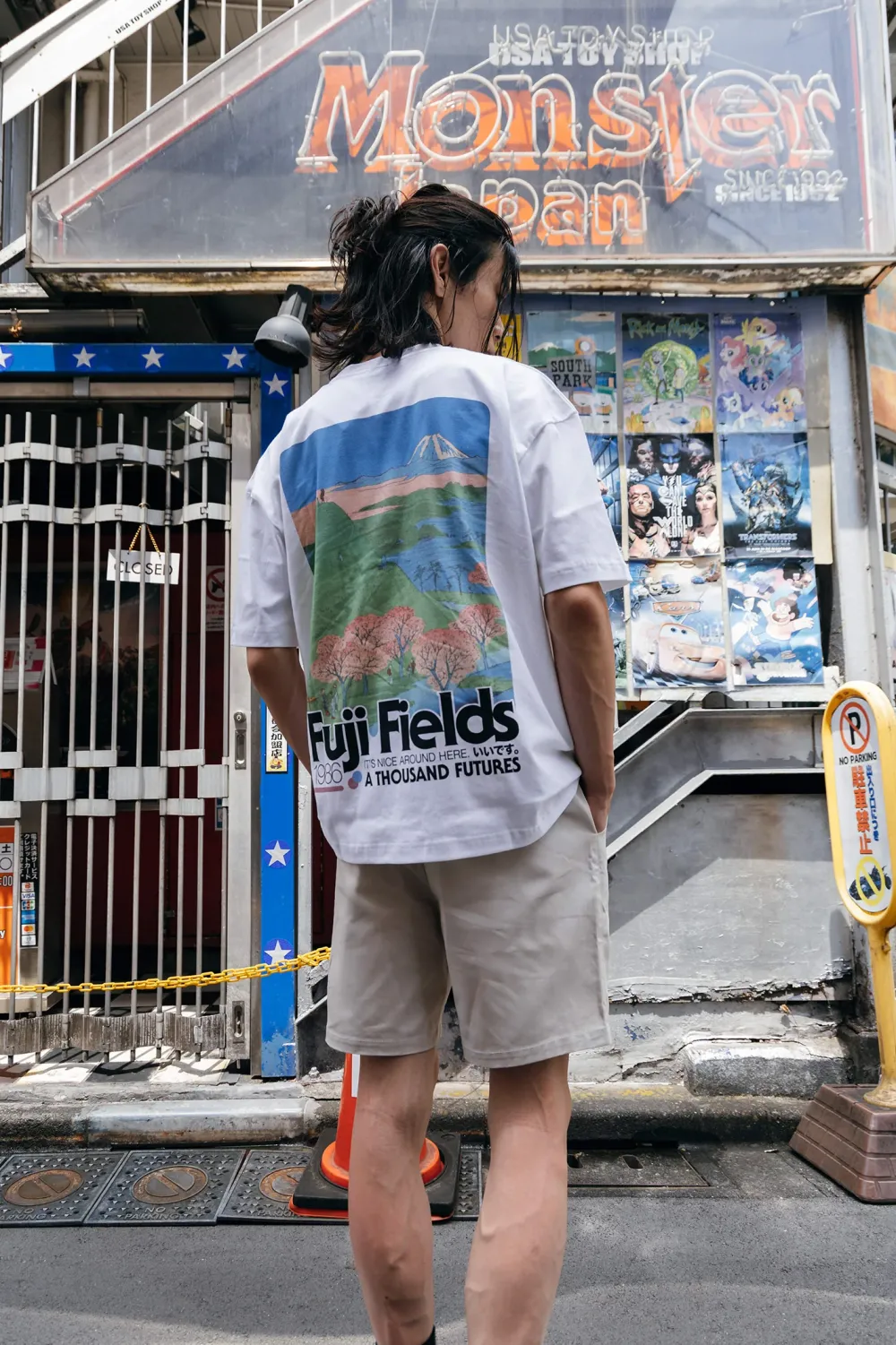 A Thousand Futures x GK 'Fuji Fields' Tee - White