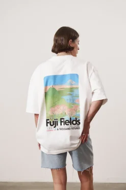A Thousand Futures x GK 'Fuji Fields' Tee - White