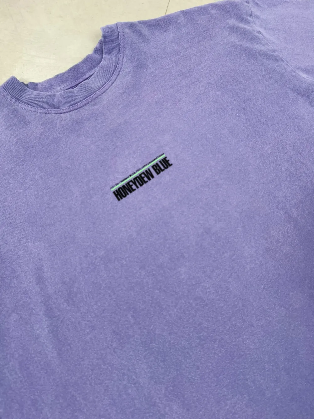 A Thousand Futures x GK 'Honeydew Blue' Vintage Washed Tee - Mauve