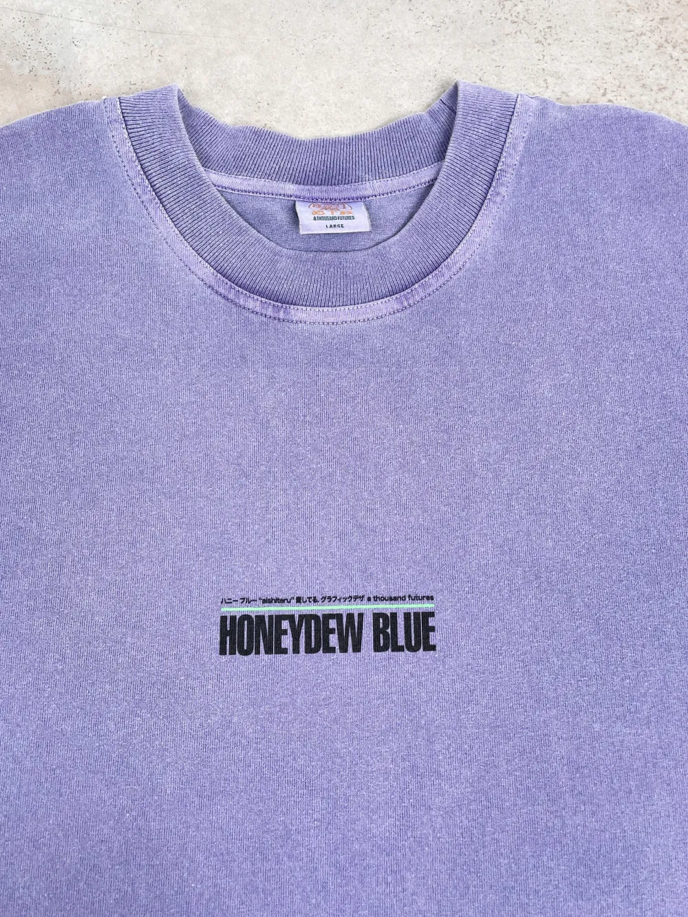 A Thousand Futures x GK 'Strawberry' Vintage Washed Sweater - Lilac