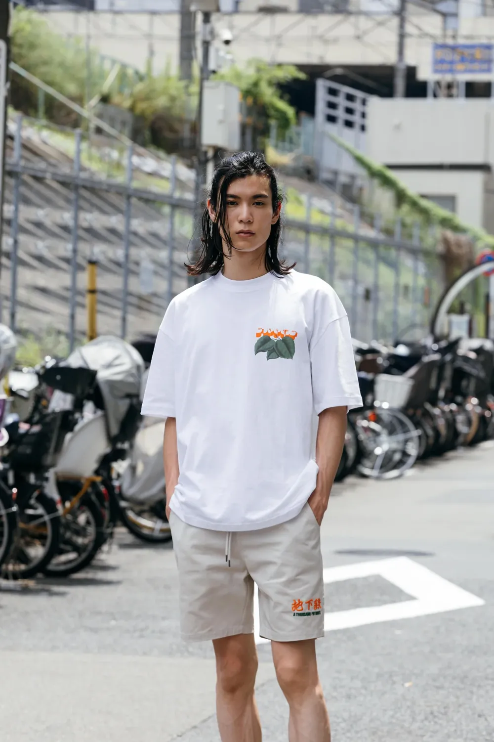 A Thousand Futures x GK 'Weeping Willow' Tee - White