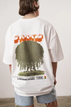 A Thousand Futures x GK 'Weeping Willow' Tee - White