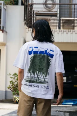 A Thousand Futures x GK 'Weeping Elm' Tee - White
