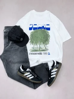 A Thousand Futures x GK 'Weeping Elm' Tee - White