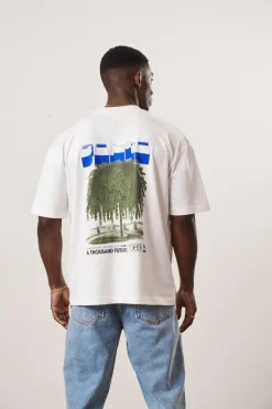 A Thousand Futures x GK 'Weeping Elm' Tee - White