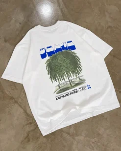 A Thousand Futures x GK 'Weeping Elm' Tee - White