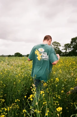 ACID LOVE 0.06 'Other Side' Tee - Vintage Washed Teal