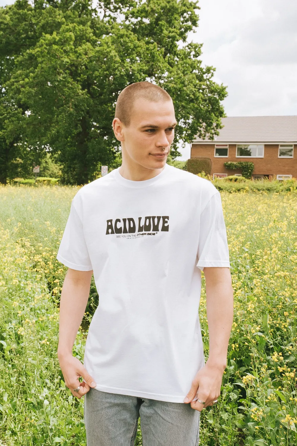 ACID LOVE 0.06 'Other Side' Tee - White