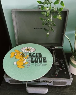 ACID LOVE 0.06 'Other Side' Vinyl Slipmat - Teal
