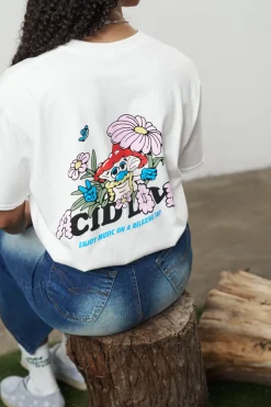 ACID LOVE 'Mushroom' Tee - White