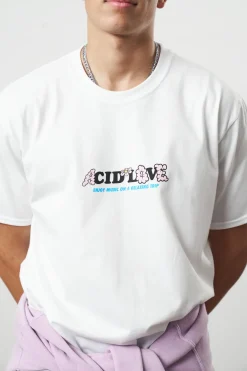 ACID LOVE 'Mushroom' Tee - White